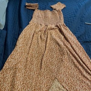 Shein off the shoulder summer dress